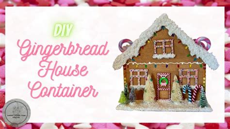 DIY Dollar Tree Gingerbread House Container | High End Christmas Decor | Christmas DIY - YouTube ...