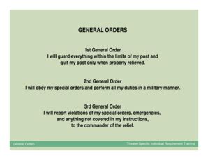 Army General Orders - Fill Online, Printable, Fillable, Blank | pdfFiller