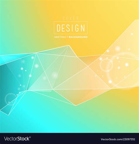 Book cover design template with abstract Vector Image
