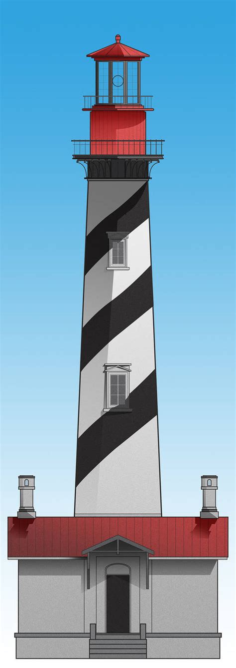 St Augustine Lighthouse Simplified by TheDoodlebags on DeviantArt