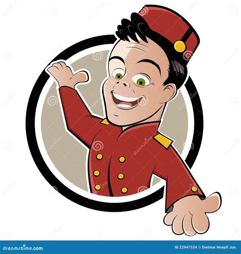 Bellhop or bellboy button stock vector. Illustration of closeup - 22947524