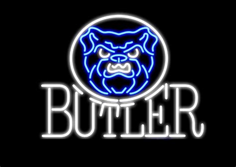 Indianapolis Butler Bulldog Mascot Neon Light Lamp Sign – neonsign.us