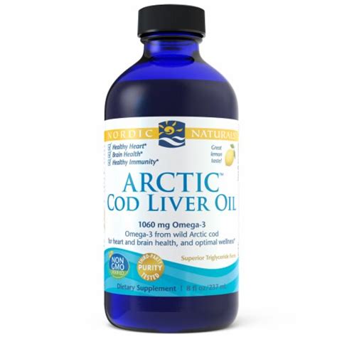 Nordic Naturals Lemon Arctic™ Cod Liver Oil, 8 fl oz - Fred Meyer