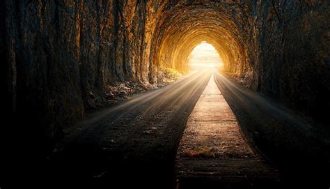 Premium Photo | The light at the end of the tunnel