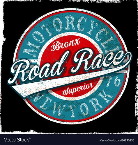 Motorcycle vintage logo emblem t shirt design Vector Image