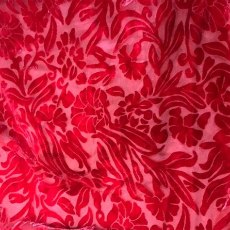 Red Velvet Fabric - Etsy