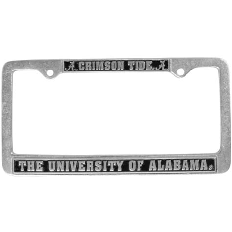 Alabama Crimson Tide Pewter License Plate Frame - Fanatics.com