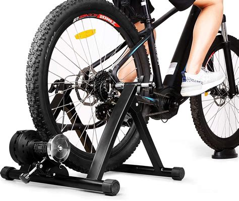 Bike Stand for Indoor Riding with 6 Resistance Settings, Stationary Bike Stand with Noise ...