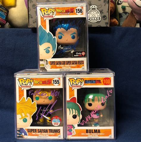 Vegeta Family Signed Funko Lot of 3 POPs on Mercari | Funko, Super ...