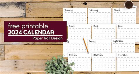 2024 Printable Calendar With Designs - Monthly Calendar 2024