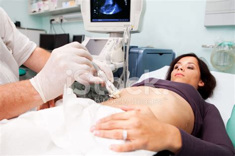 Doctor Is Performing Liver Biopsy To Woman...Supporting With Ul Stock Photo | Royalty-Free ...