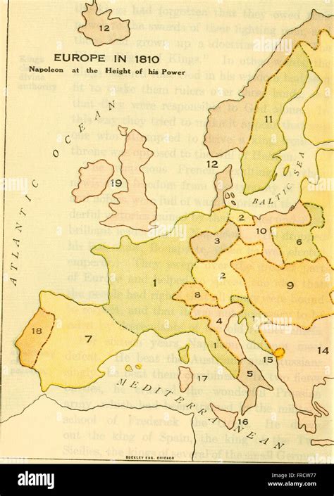 Die Geschichte der Karte von Europa, seiner Herstellung und seine wechselnden (1916 ...