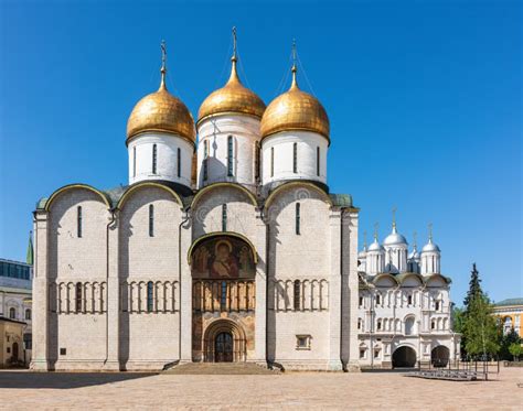 The Dormition Cathedral in Moscow Kremlin, Also Known As the Assumption ...