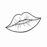Lips Coloring Pages To Print  Free Printable sketch template