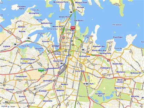 Map Of Sydney Cbd - HolidayMapQ.com