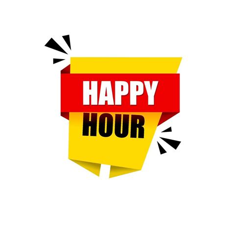 Happy hour banner template. Flat style vector design, icon. 21553441 ...