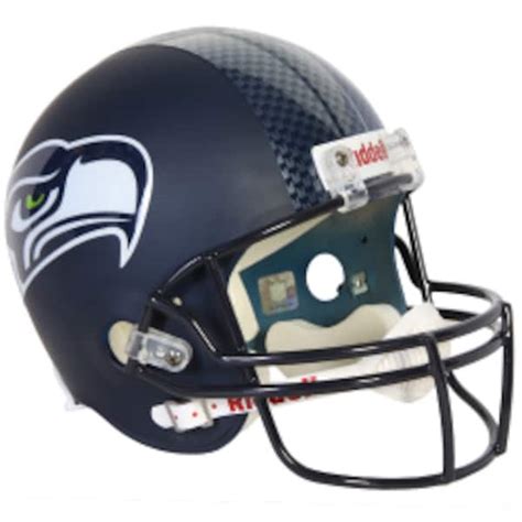 Riddell Seattle Seahawks NEW LOGO Full-Size Deluxe Replica Helmet ...