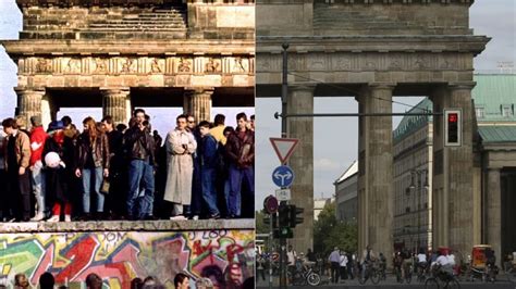 Berlin Wall Before And After