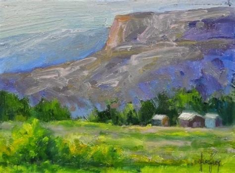 Barbara Churchley Fine Art: Colorado Mountain Landscape Painting "ROSE CLIFFS" by Colorado ...