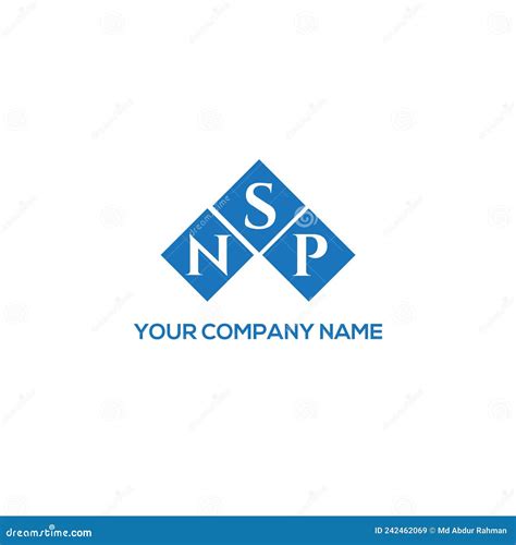 NSP Letter Logo Design on White Background. NSP Creative Initials ...