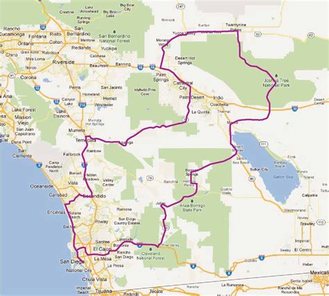 San Diego Tour Map