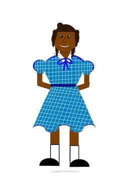 African American Girl with multiple Braids Clip Art by Missy Mel