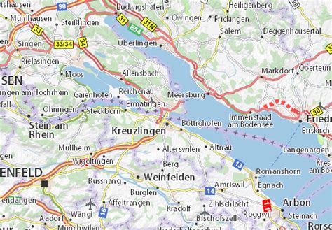 Map of Konstanz - Michelin Konstanz map - ViaMichelin