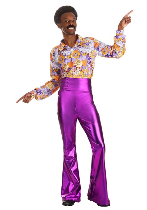 Men's Purple Power Disco Costume