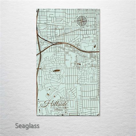 Hillside, Illinois Street Map – Fire & Pine