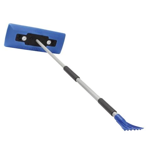 Snow Joe 4-in-1 18-inch Telescoping Snow Broom + Ice Scraper