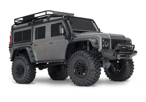 Traxxas 82056-4-SLVR Traxxas Land Rover Defender TRX-4 Trail Crawlers | Summit Racing