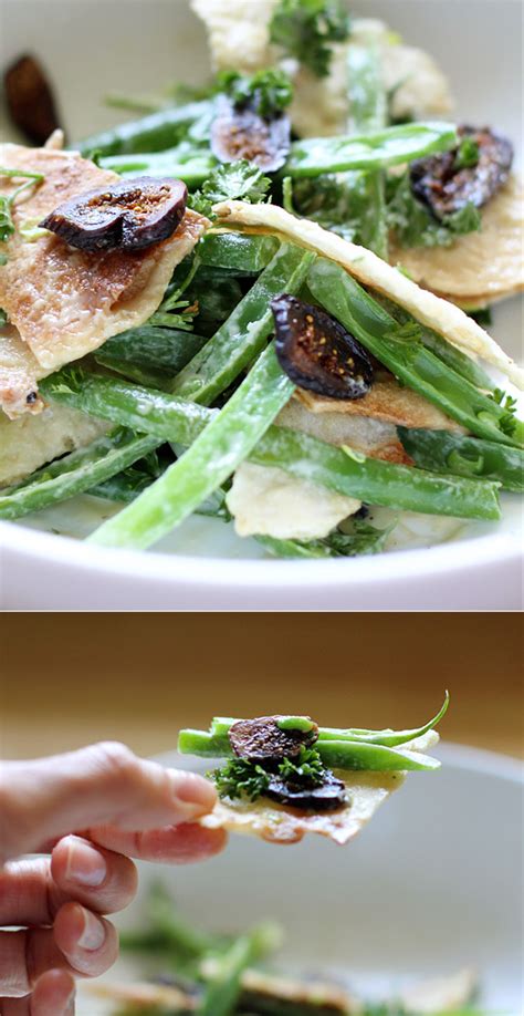 Green Bean Lavash Salad with Sweet Tahini Dressing | Honest Fare