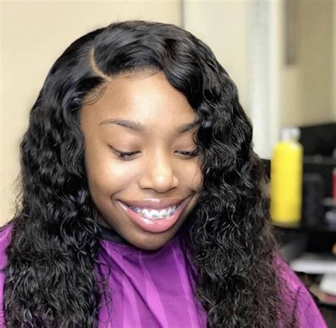 Water Wave Closure Sew-ins | Curly hair styles, Hair styles, Cute hairstyles