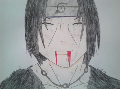 Itachi's Last Smile by super9tailednaruto on DeviantArt