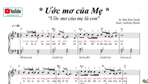 Link sheet: duyenpiano.com/shop/uoc-mo-cua-me/ | By Sheet Piano pdf Piano Online