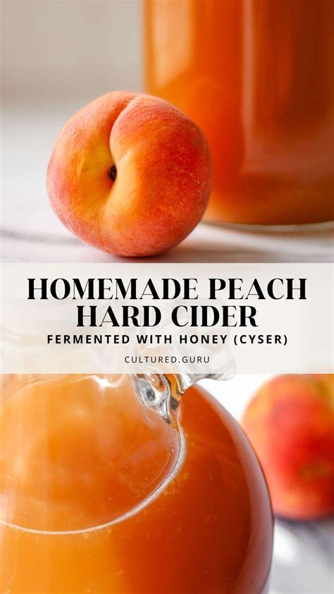 Homemade peach cider recipe with honey peach cyser – Artofit