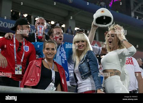 England fans during the FIFA World Cup Group G match at Kaliningrad ...