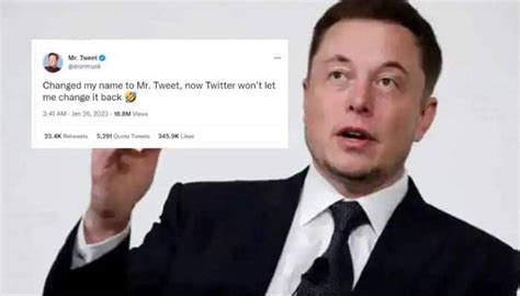 Elon Musk Changes his Twitter Handle Name to 'Mr. Tweet', Netizens ...