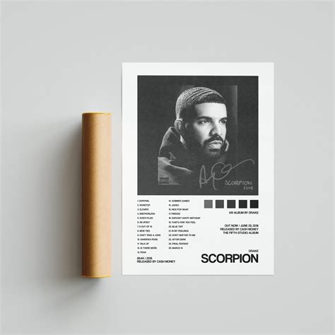 Drake poster Drake Scorpion Album Cover poster album | Etsy