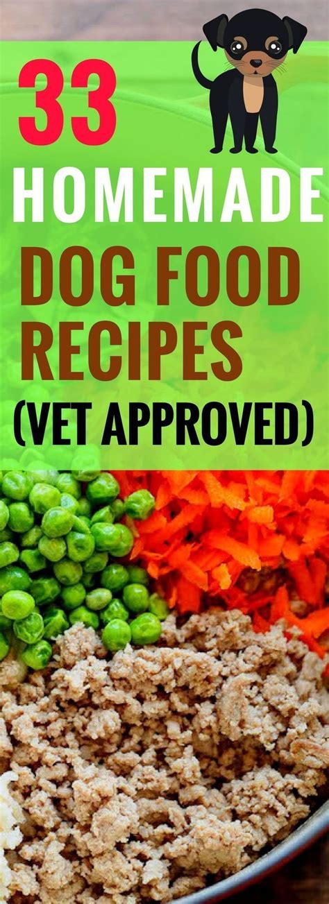 33 Best Homemade Dog Food Recipes that are Vet Approved. Make Dog Food, Diy Dog Food, Best ...