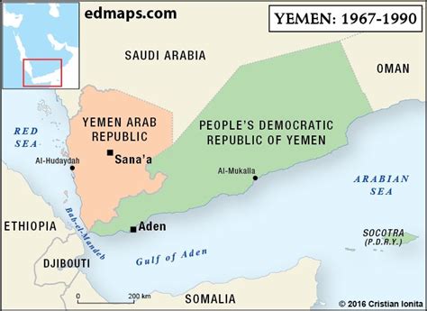 Yemen: A Country’s Crisis Outlined In Five Maps | Yemen, South yemen, Map