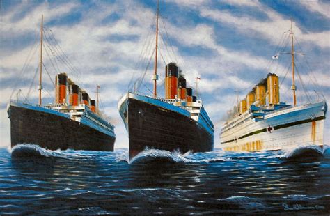 The Three Sister - Ships Olympic Titanic & Britannic Rms Titanic, Titanic Sinking, Titanic ...