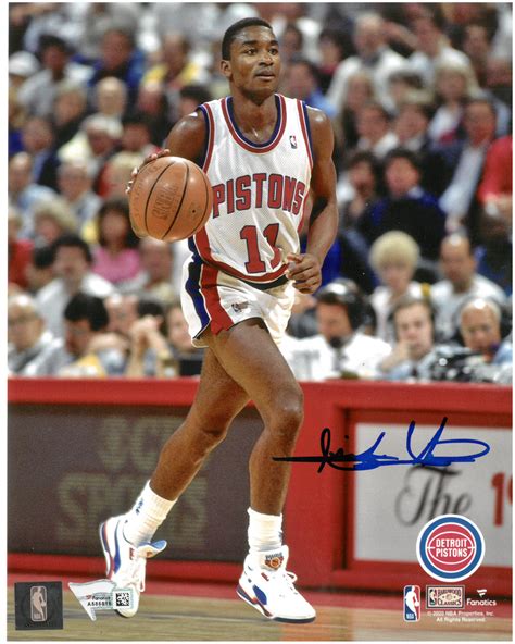 Isiah Thomas Autographed Detroit Pistons 8x10 Photo #1 - Detroit City Sports