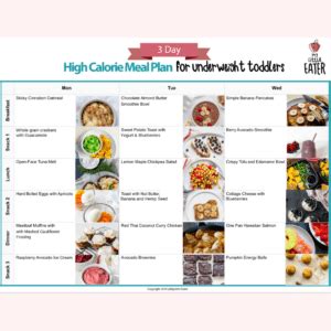 High Calorie Foods To Help Your Underweight Toddler - My Little Eater