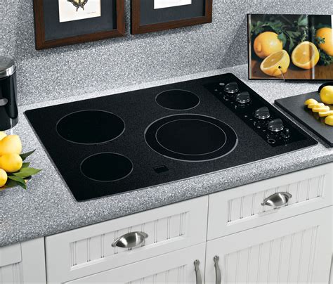 GE Appliances JP356BMBB 30" Built-In Electric Cooktop - Black