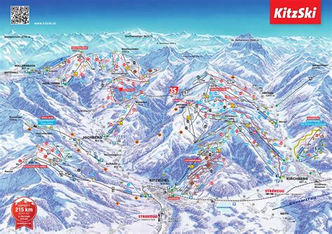 Full size piste map for Kirchberg