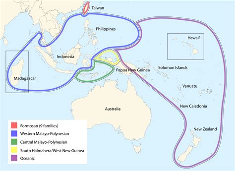 Distribution of the Austronesian Languages and Primary Subdivisions [2,748 × 2,005] : MapPorn