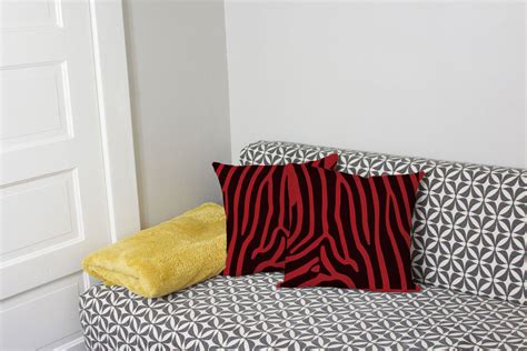 Zebra Throw Pillows - Safari Animal Print Accent Pillows, Square ...