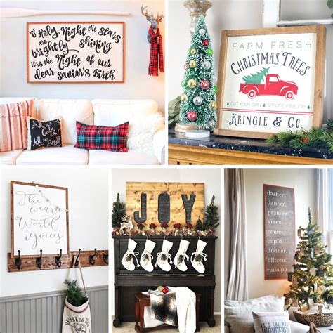 Rustic DIY Christmas Wood Signs | My Nourished Home