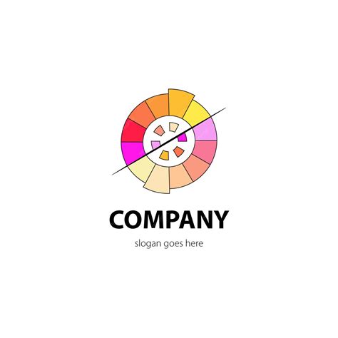 Premium Vector | Minimalist geometric colorful logo vector